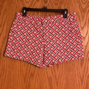 Stylish Pink Geometric Women Shorts